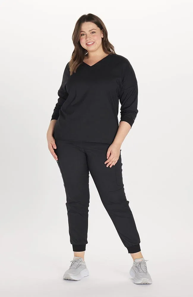 Solaire ¾ Sleeve Dolman TLC Scrub Top sold by dolan product image thumbnail 5