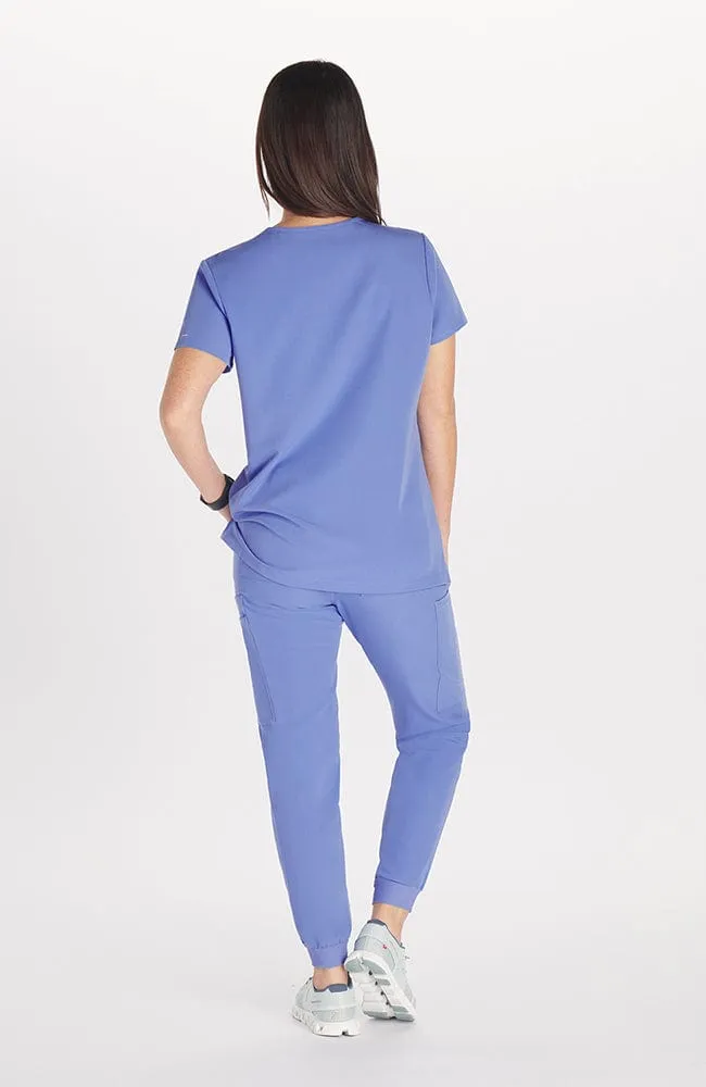 Mayfair V Neck 2-Pocket CORE Scrub Top sold by dolan product image thumbnail 4