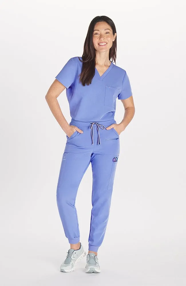 Mayfair V Neck 2-Pocket CORE Scrub Top sold by dolan product image thumbnail 3