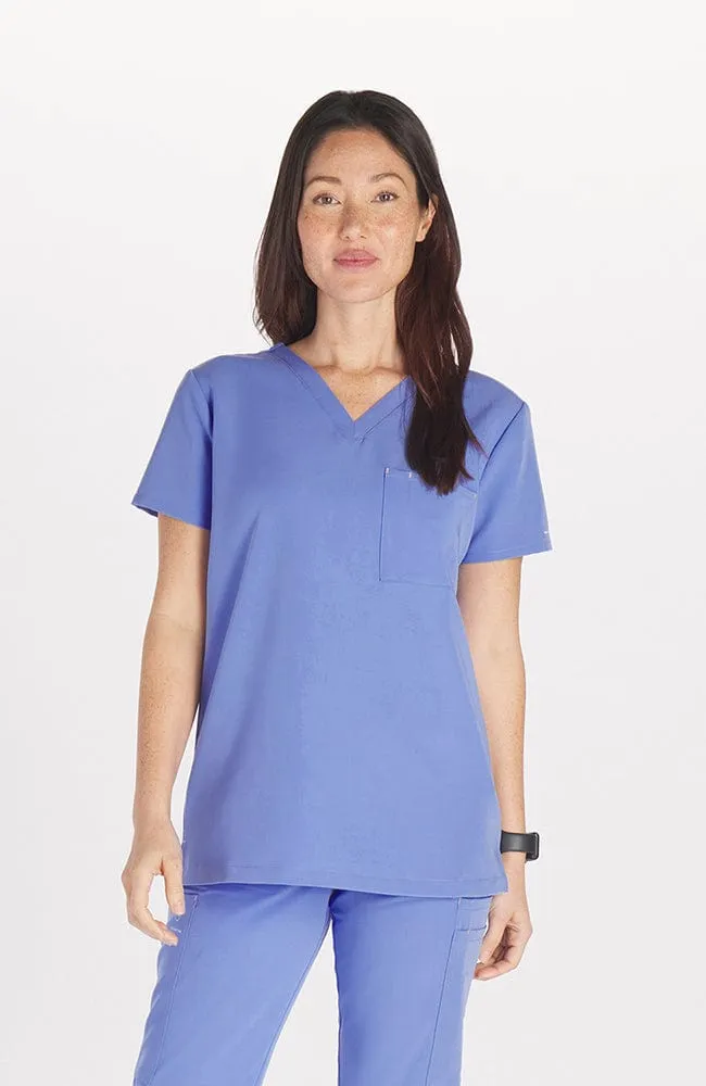 Mayfair V Neck 2-Pocket CORE Scrub Top sold by dolan product image thumbnail 5