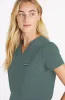 Mayfair V Neck 2-Pocket CORE Scrub Top sold by dolan