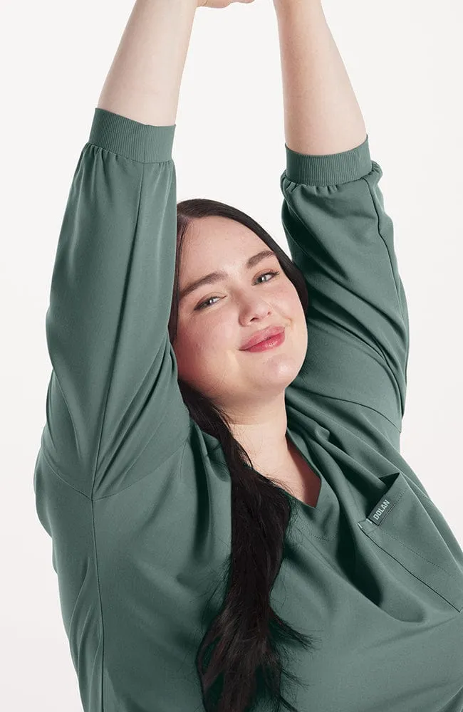 Alpine Dolman ¾ Sleeve 2-Pocket CORE Scrub Top sold by dolan product image thumbnail 4