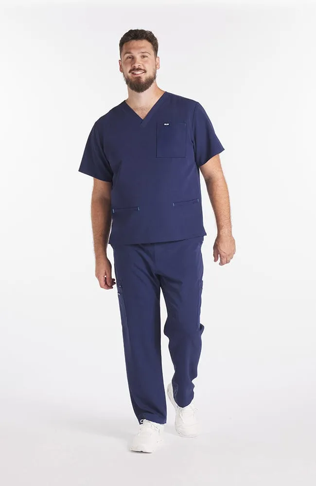 Belmont Men's CORE V Neck 3-Pocket Scrub Top sold by dolan