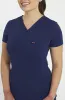 Halo V Neck 2-Pocket FLEX Stretch Scrub Top sold by dolan