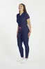 Halo V Neck 2-Pocket FLEX Stretch Scrub Top sold by dolan