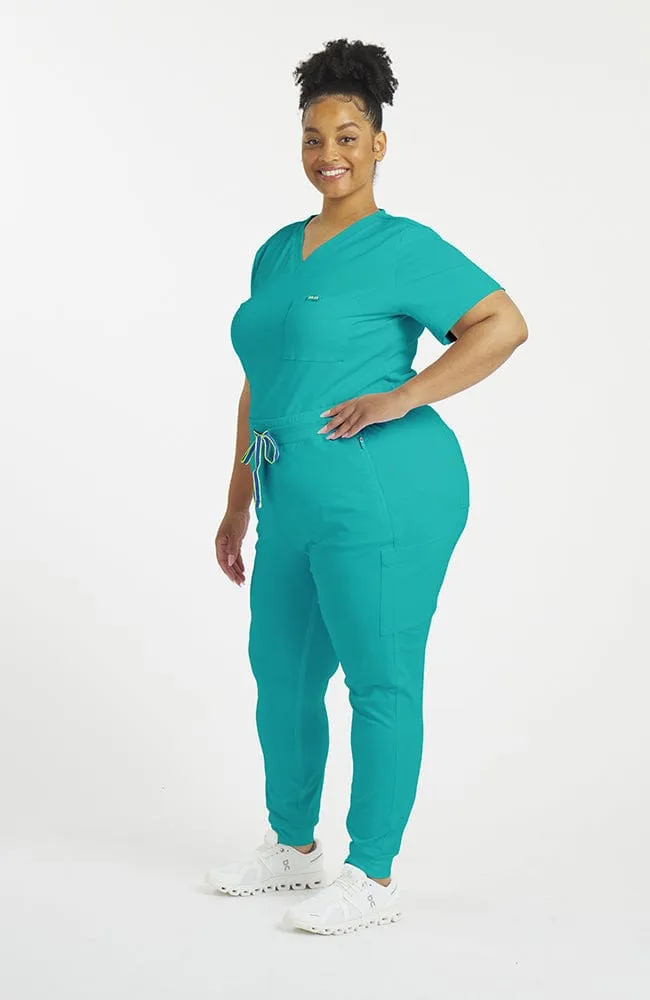 Lyra 7-Pocket FLEX Stretch Scrub Jogger Pant sold by dolan product image thumbnail 4