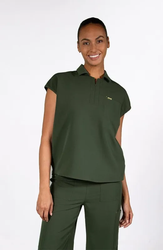 Mel Easy Fit 3-Pocket CORE Scrub Top sold by dolan