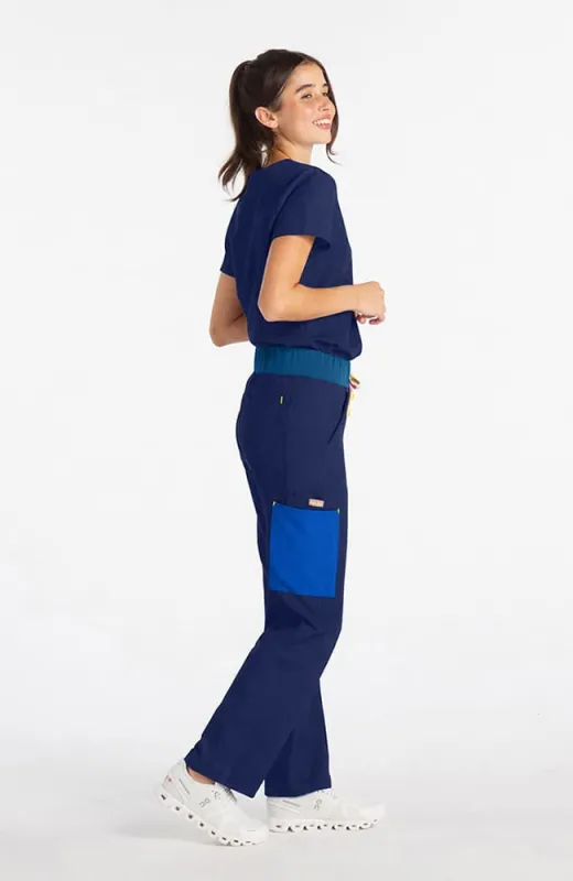 District High Waisted 6-Pocket CORE Scrub Pant made by dolan