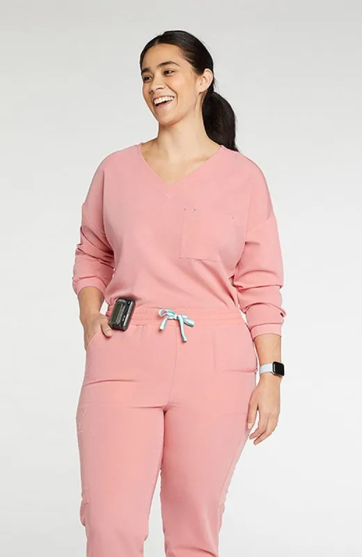 Alpine Dolman ¾ Sleeve 2-Pocket CORE Scrub Top sold by dolan