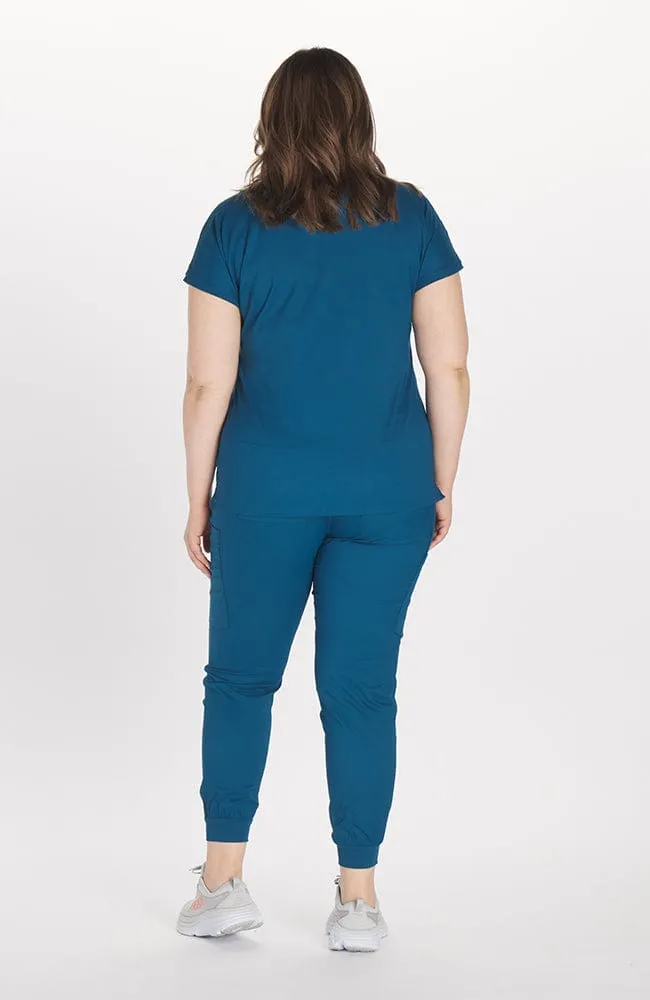 Walker Drop Shoulder 2-Pocket TLC Scrub Top sold by dolan product image thumbnail 4