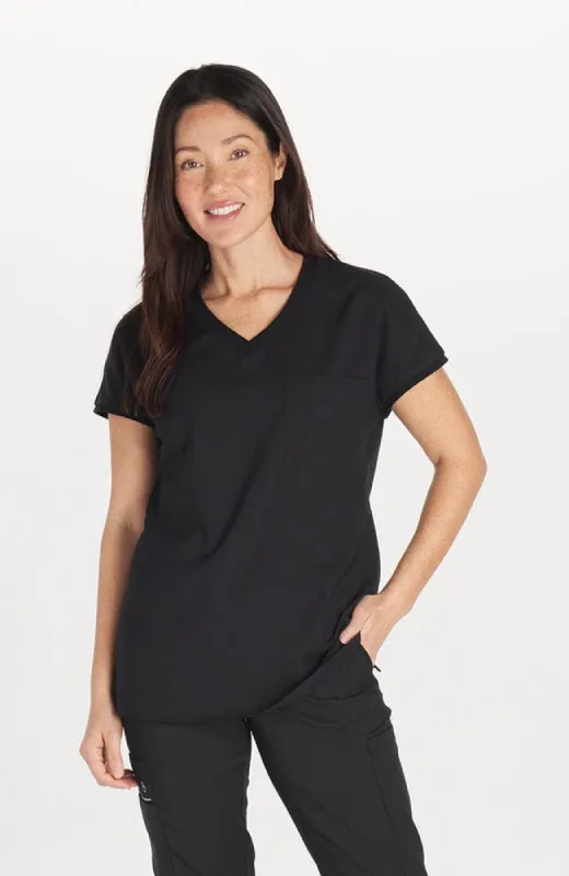 Walker Drop Shoulder 2-Pocket TLC Scrub Top sold by dolan