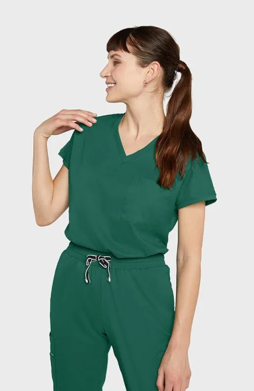 Walker Drop Shoulder 2-Pocket TLC Scrub Top - FINAL SALE sold by dolan