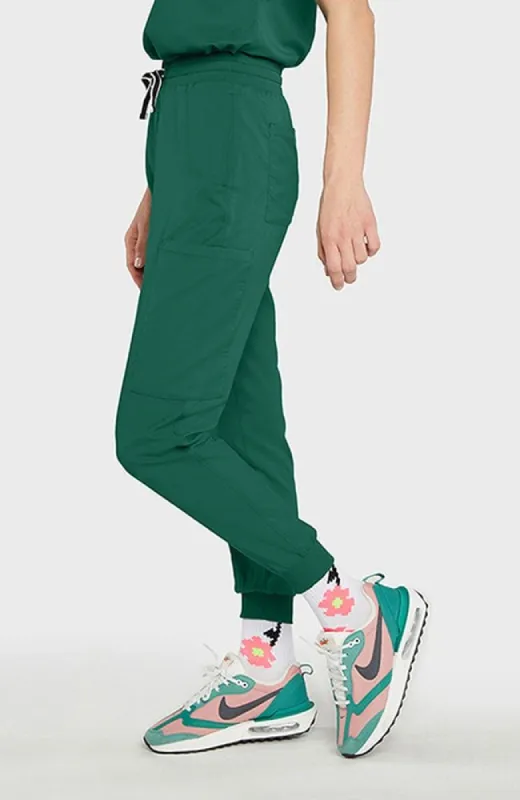 High Waisted Huntington 7-Pocket Jogger TLC Scrub Pant sold by dolan