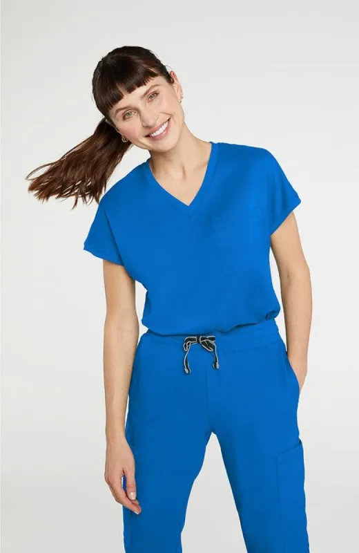 Walker Drop Shoulder 2-Pocket TLC Scrub Top - FINAL SALE sold by dolan