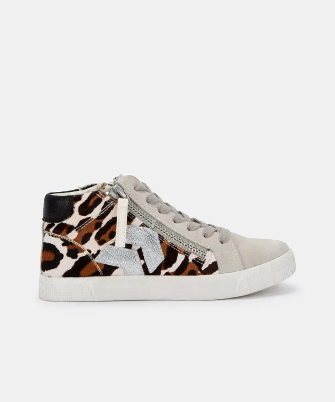 ZONYA SNEAKERS DK LEOPARD CALF HAIR re:vita sold by Dolce Vita