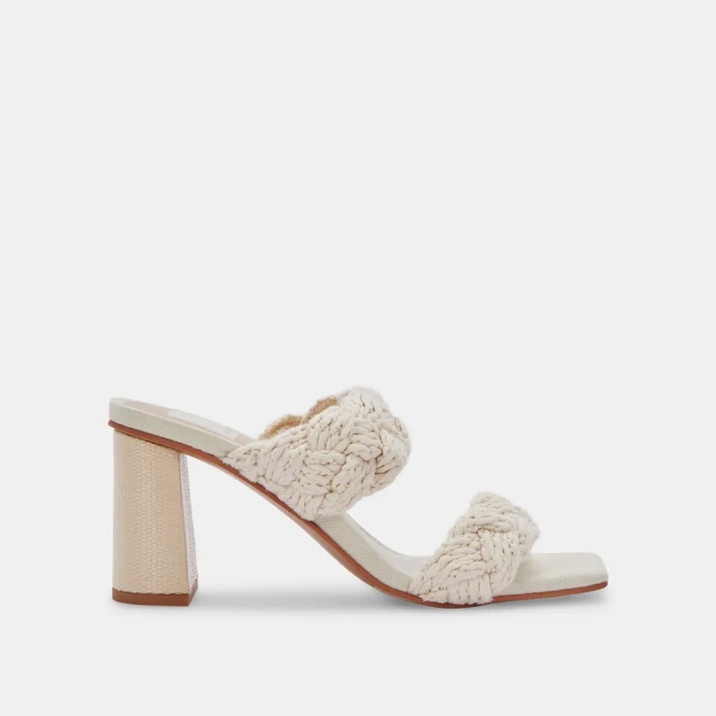 PLAY HEELS IVORY ROPE sold by Dolce Vita
