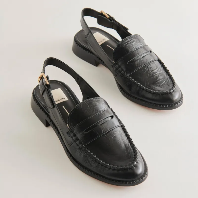 HARDI LOAFERS MIDNIGHT CRINKLE PATENT sold by Dolce Vita