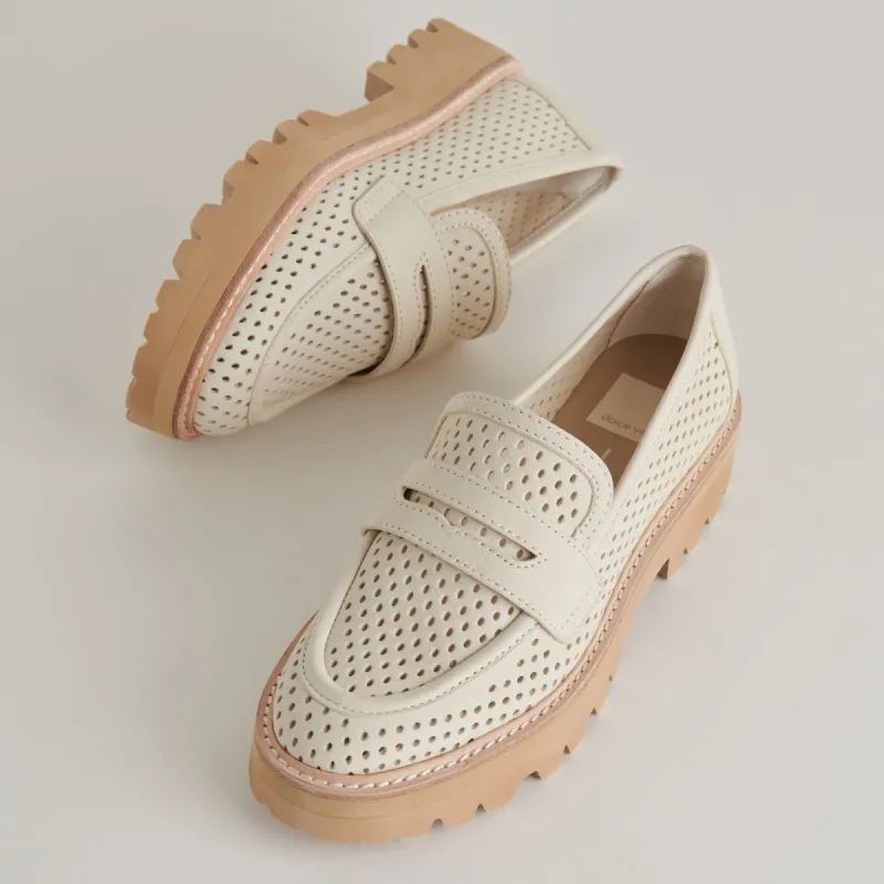 MALILA LOAFERS IVORY NUBUCK sold by Dolce Vita