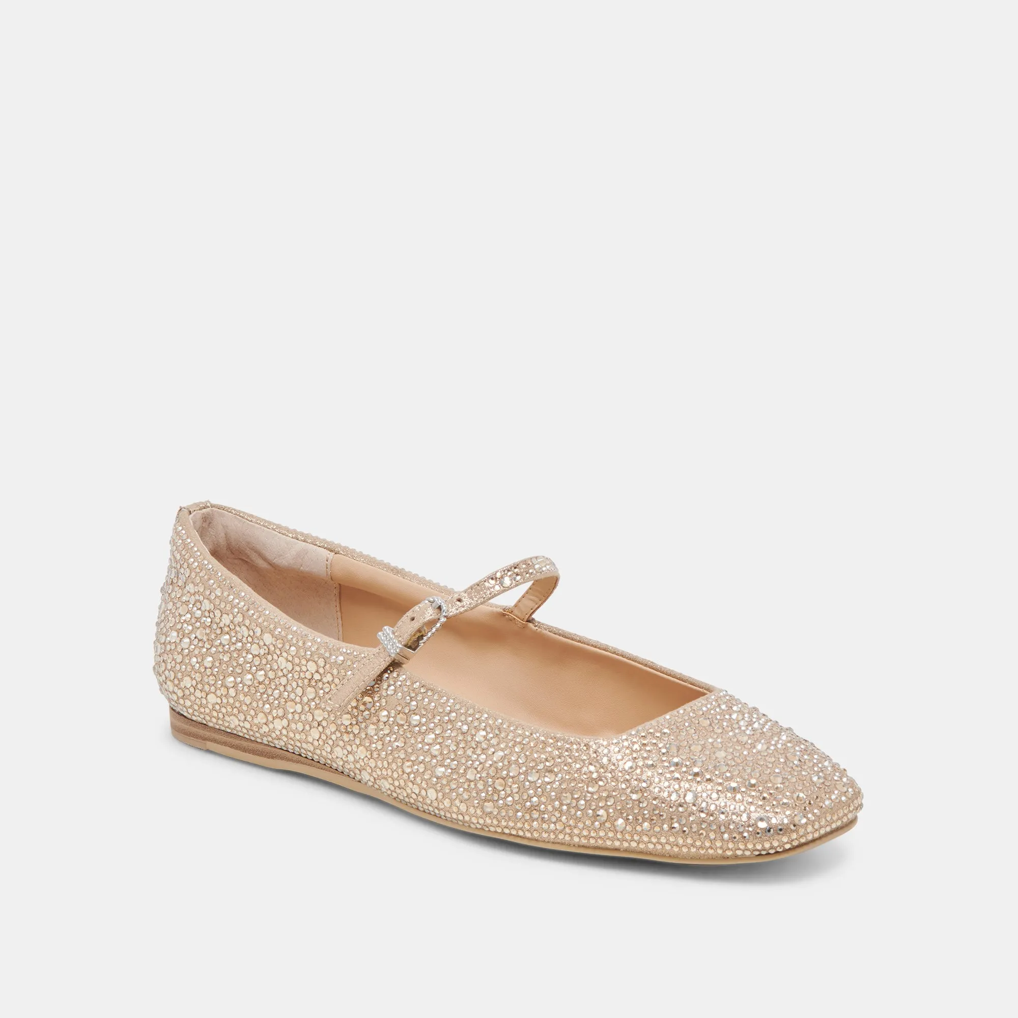 REYES CRYSTAL BALLET FLATS LIGHT GOLD CRYSTAL sold by Dolce Vita product image thumbnail 2