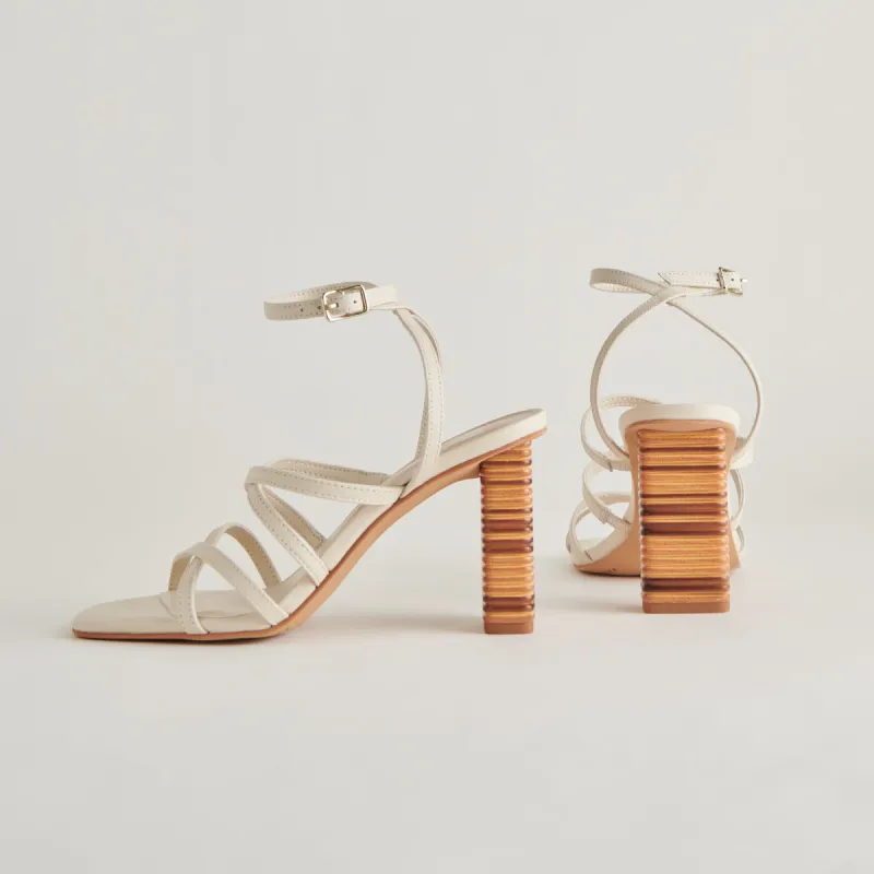 JENKO HEELS IVORY LEATHER sold by Dolce Vita