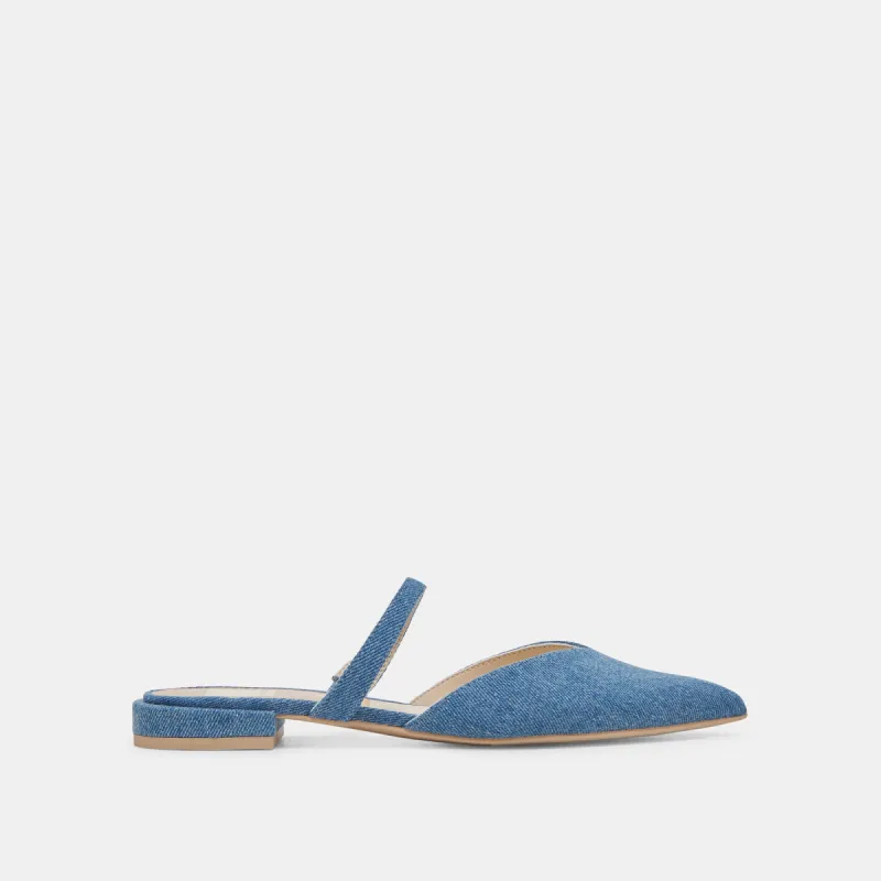 KANIKA FLATS BLUE DENIM sold by Dolce Vita