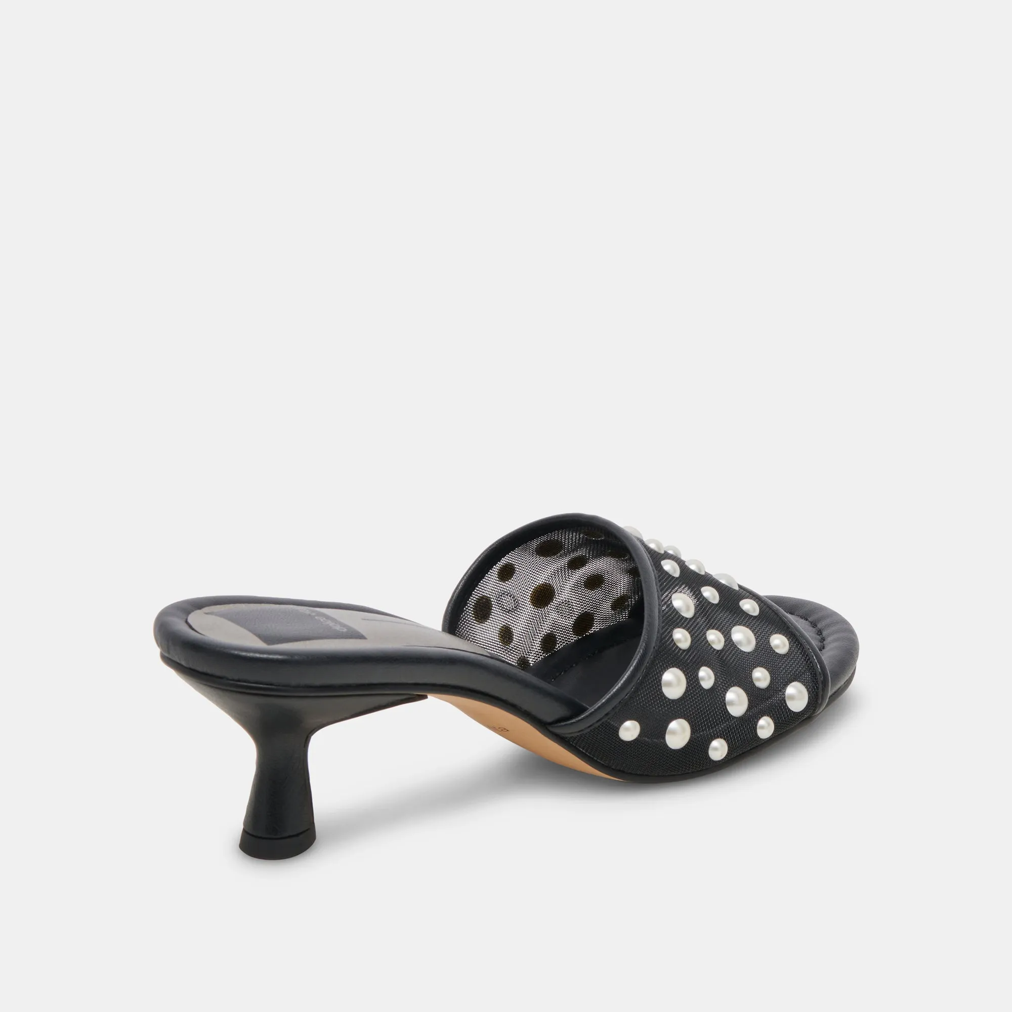 MEEZA PEARL HEELS ONYX MESH sold by Dolce Vita product image thumbnail 5
