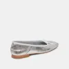 ANISA WIDE BALLET FLATS SILVER DISTRESSED LEATHER sold by Dolce Vita
