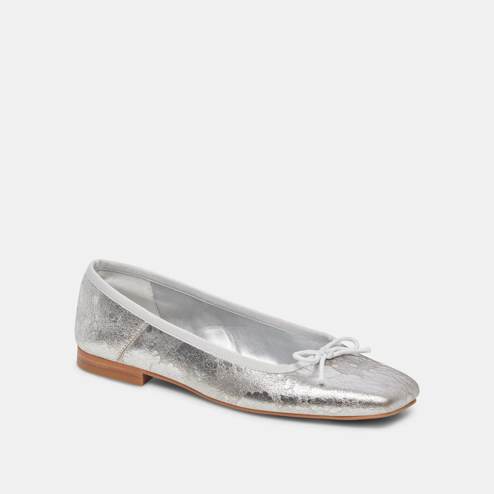 ANISA WIDE BALLET FLATS SILVER DISTRESSED LEATHER sold by Dolce Vita product image thumbnail 2