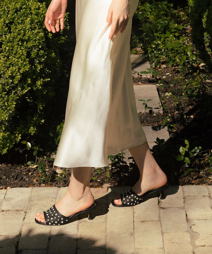 MEEZA PEARL HEELS ONYX MESH sold by Dolce Vita product image thumbnail 2