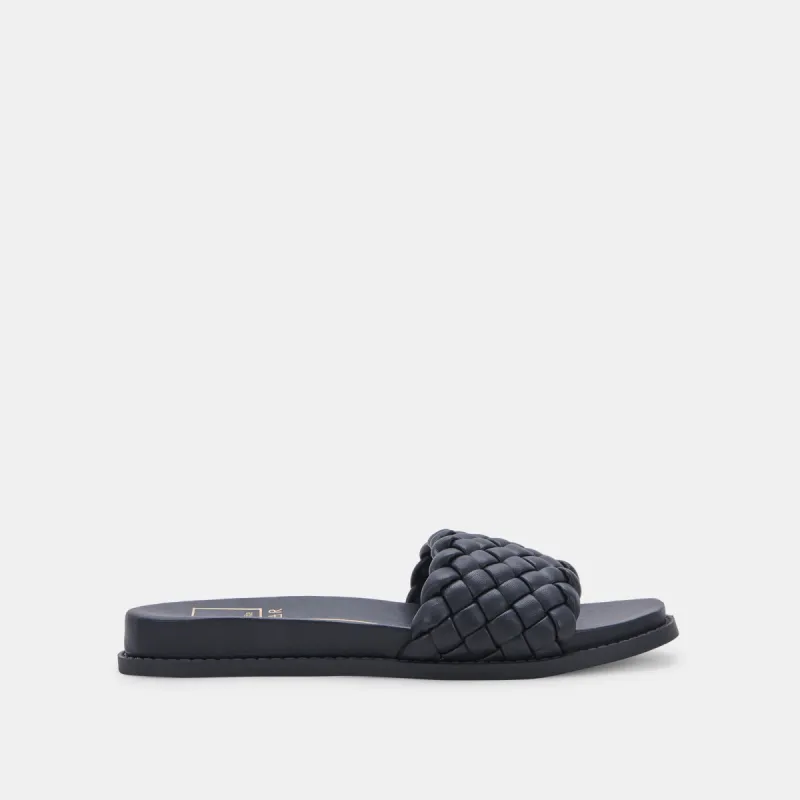 GRAZIE SANDALS BLACK STELLA - re:vita sold by Dolce Vita