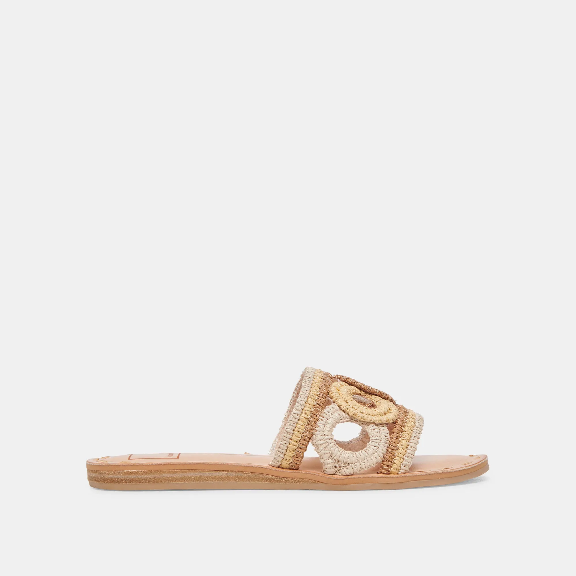 DANY SANDALS NATURAL MULTI RAFFIA sold by Dolce Vita