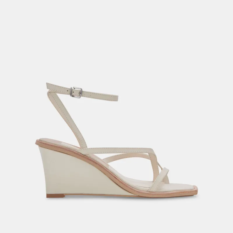 GEMINI WEDGES IVORY LEATHER sold by Dolce Vita