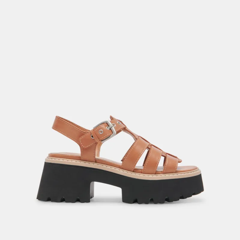 LATICE SANDALS BROWN LEATHER sold by Dolce Vita