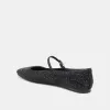 REYES CRYSTAL BALLET FLATS BLACK METALLIC CRYSTAL sold by Dolce Vita