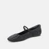 REYES CRYSTAL BALLET FLATS BLACK METALLIC CRYSTAL sold by Dolce Vita
