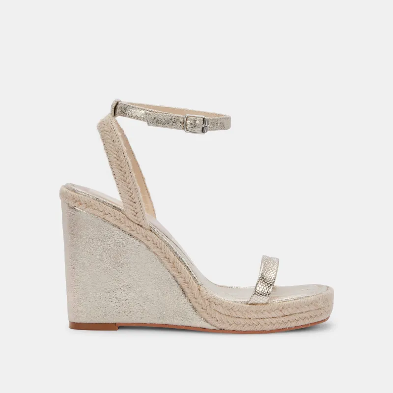 AURORA HEELS LIGHT GOLD METALLIC STELLA sold by Dolce Vita