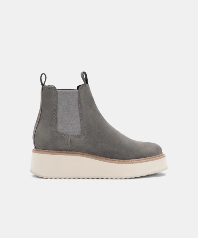 ARLETE BOOTIES CHARCOAL SUEDE re:vita sold by Dolce Vita