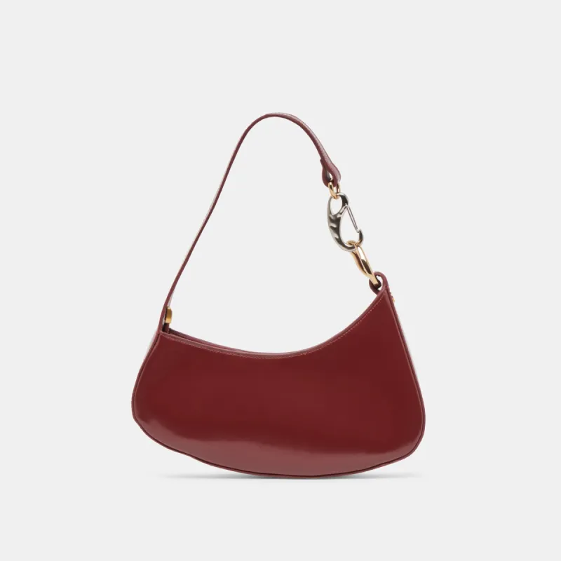 SKYLAR SHOULDER BAG WINE LEATHER sold by Dolce Vita