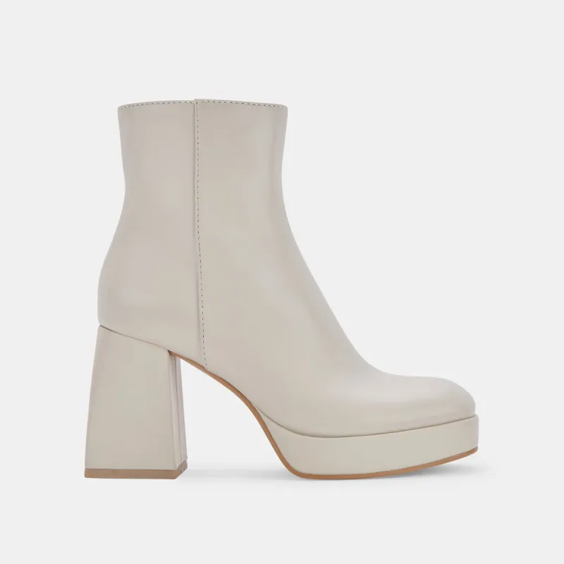 ULYSES BOOTS IVORY LEATHER sold by Dolce Vita