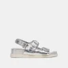 STARLA SANDALS SILVER DISTRESSED LEATHER sold by Dolce Vita