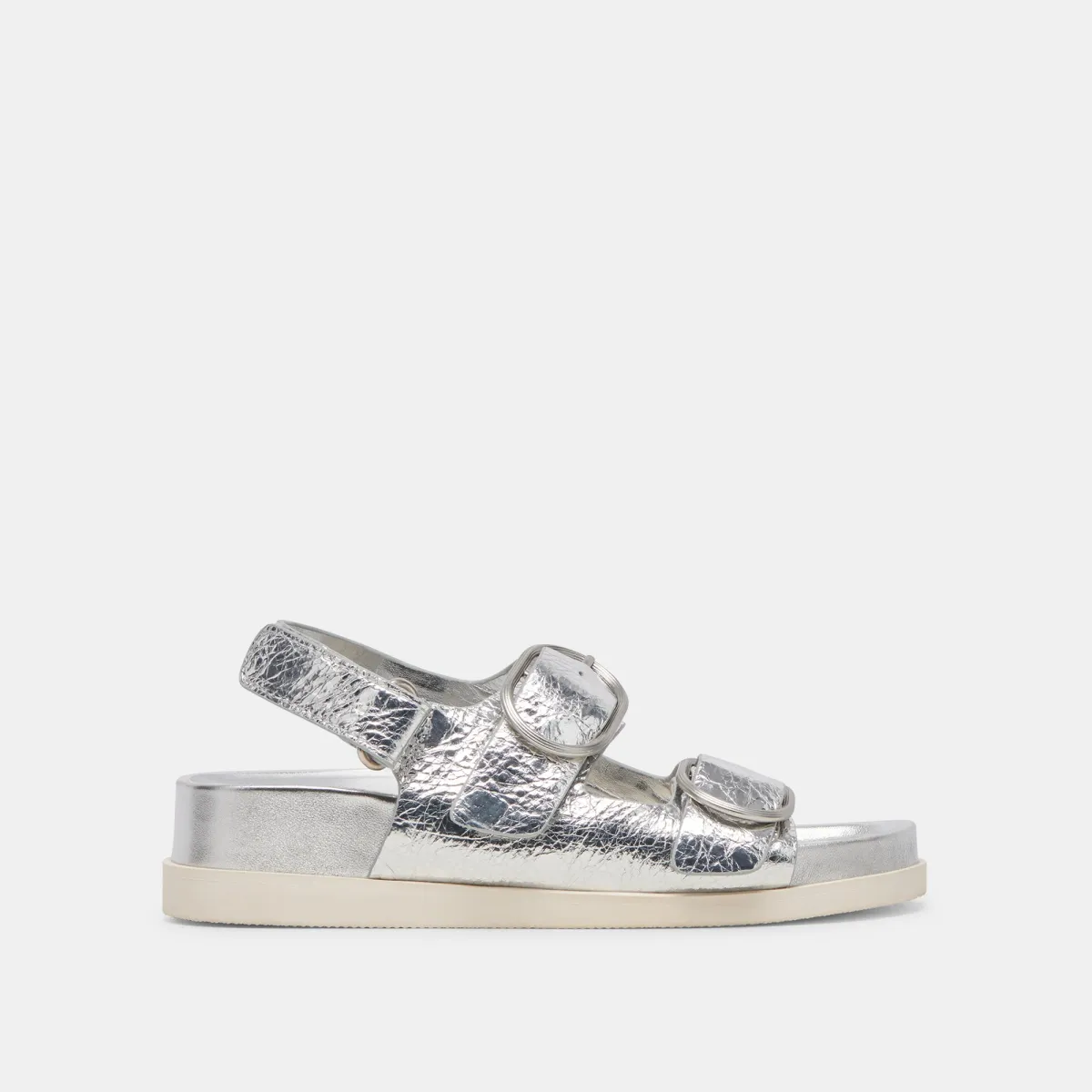 STARLA SANDALS SILVER DISTRESSED LEATHER sold by Dolce Vita
