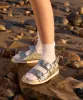 STARLA SANDALS SILVER DISTRESSED LEATHER sold by Dolce Vita