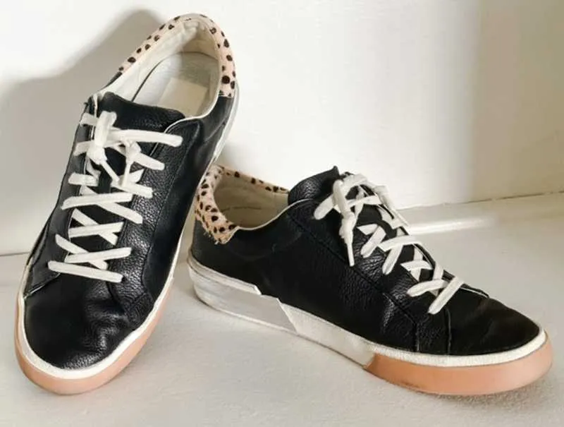 ZINA SNEAKERS BLACK MULTI LEATHER - re:vita sold by Dolce Vita product image thumbnail 5