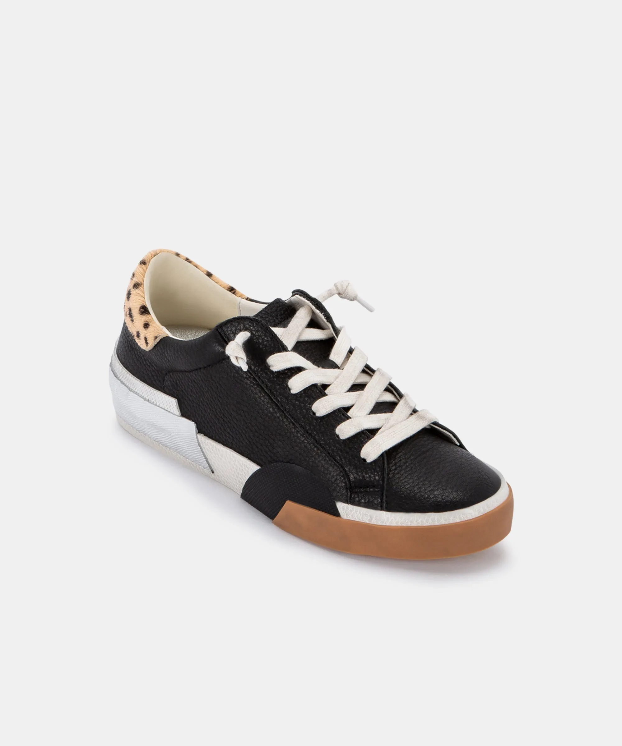 ZINA SNEAKERS BLACK MULTI LEATHER - re:vita sold by Dolce Vita product image thumbnail 2