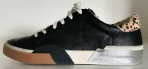 ZINA SNEAKERS BLACK MULTI LEATHER - re:vita sold by Dolce Vita