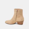 NONAH BOOTIES TAN SUEDE sold by Dolce Vita