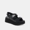 DUBAI SANDALS MIDNIGHT CRINKLE PATENT sold by Dolce Vita