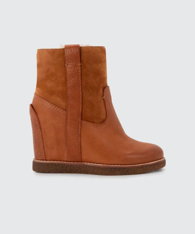 PAVLOS BOOTIES COGNAC re:vita sold by Dolce Vita