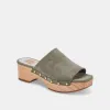 DORADO MULES IN SAGE SUEDE - re:vita sold by Dolce Vita