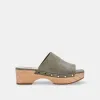 DORADO MULES IN SAGE SUEDE - re:vita sold by Dolce Vita